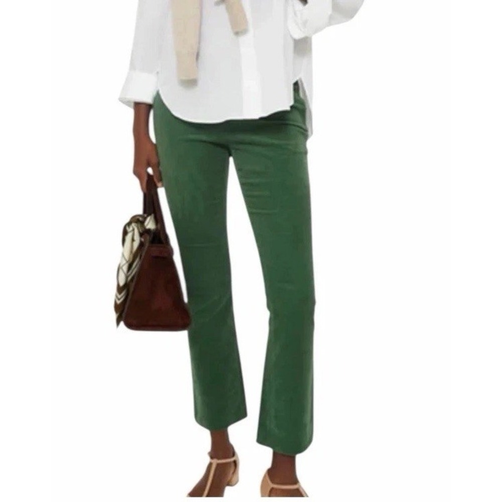 Tuckernuck Corduroy Ashford Kick Flare Pants Green Stretch Womens Size Medium